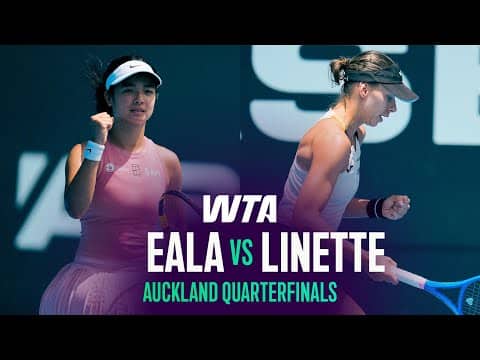 Alexandra Eala vs. Magda Linette | 2026 Auckland Quarterfinals | WTA Match Highlights