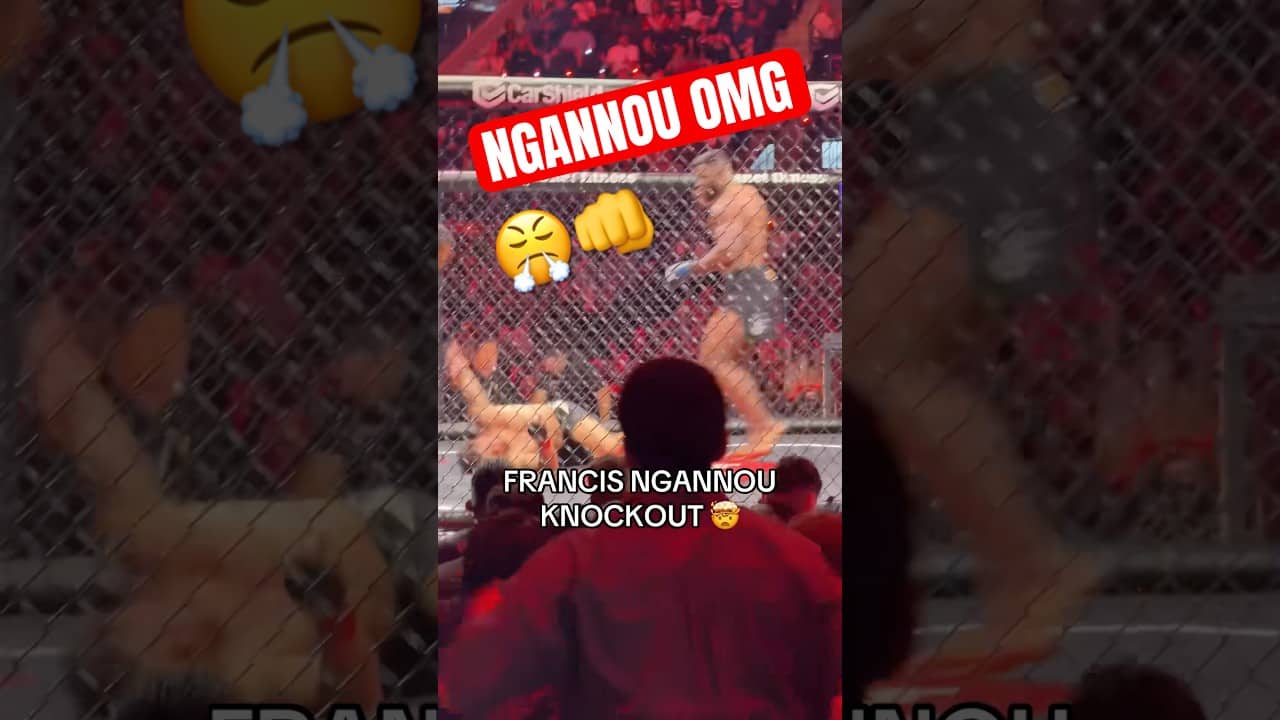FRANCIS NGANNOU 1ST RD KO 😱🔥