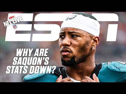 What is to blame for Saquon Barkley's numbers being down? 👀 | NFL Live