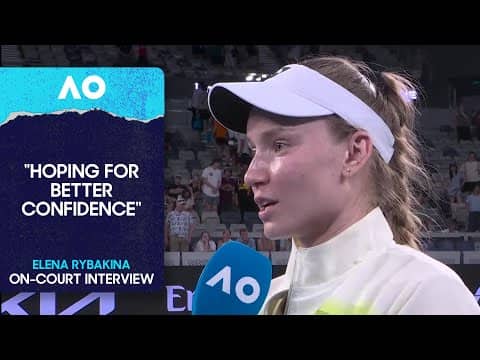 Elena Rybakina On-Court Interview | Australian Open 2026 Third Round