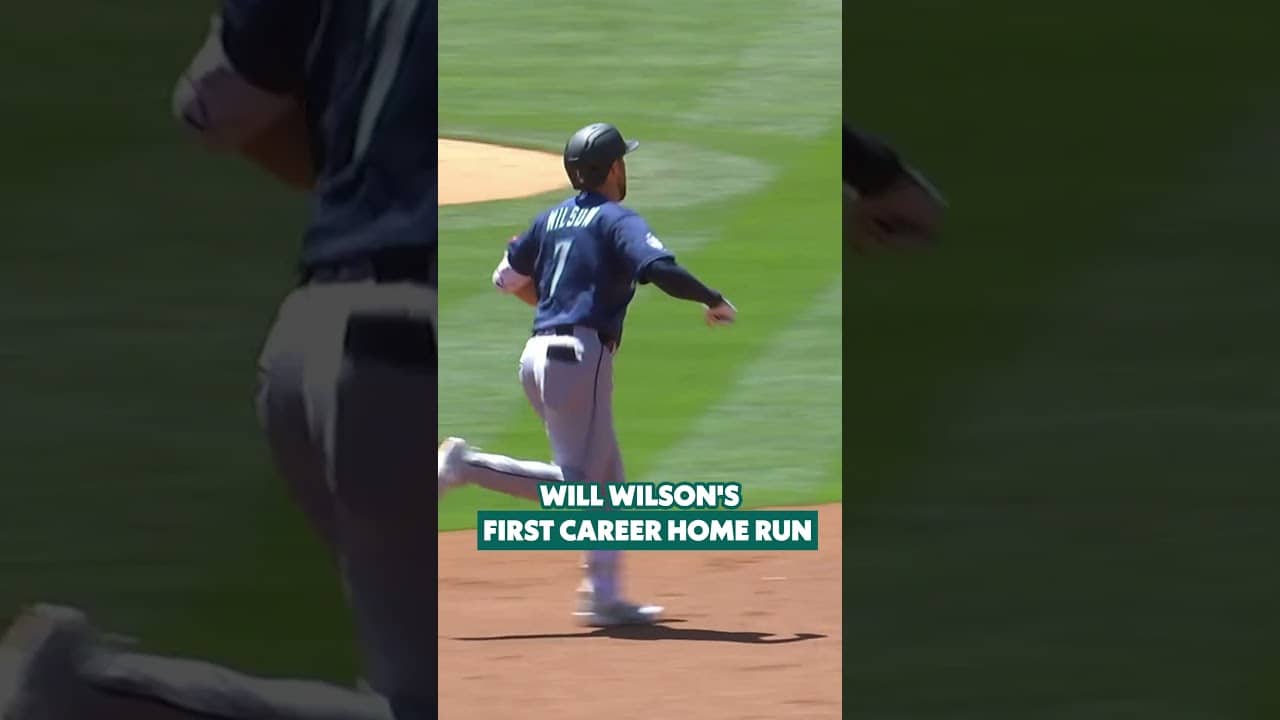 He'll always remember this one 🥹  #baseball #mlb #sports #mariners