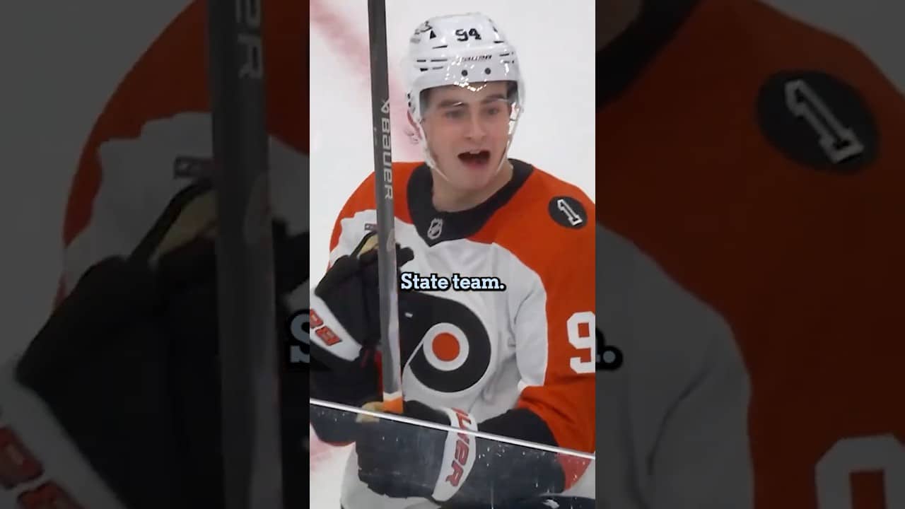 Porter Martone has arrived for the Flyers