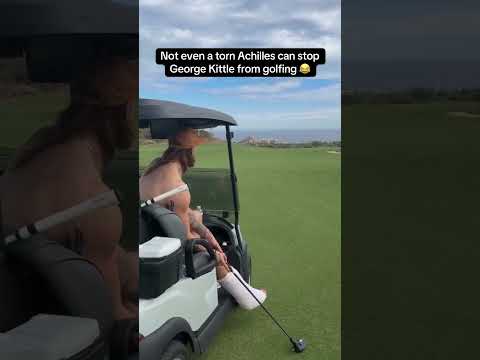 George Kittle is back on the course 😮‍💨 (via gkittle/IG)