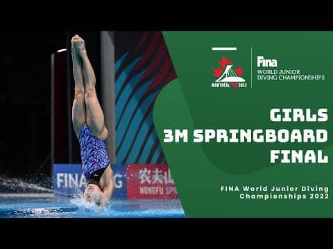 LIVE Finals: Girls 16-18 | 3m Springboard Diving | World Junior Champs 2022
