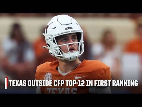 Reacting to the FIRST CFP rankings! 🏈 Texas OUTSIDE looking in 👀 | Rankings Reaction
