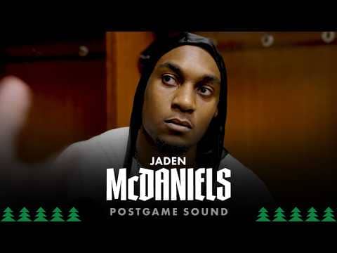 “It Just Felt Good To Play Basketball Again.” | Jaden McDaniels Postgame Sound | 04.08.26