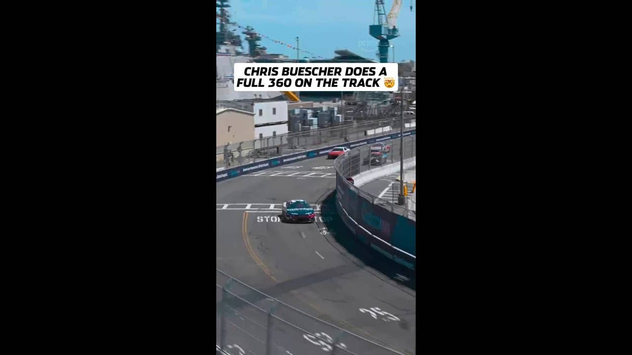 The #NASCARonPrime crew couldn't believe Buescher made this recovery 😲