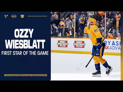 Ozzy Wiesblatt: First star of the Game - Dec. 2nd