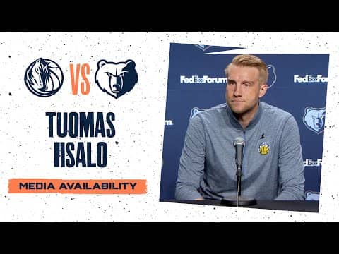 Tuomas Iisalo Press Conference | Grizzlies vs. Mavericks