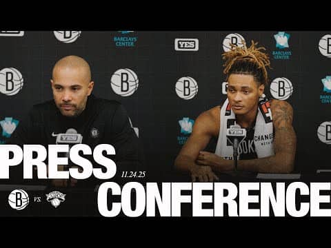 Jordi Fernández and Noah Clowney Postgame Press Conferences vs New York