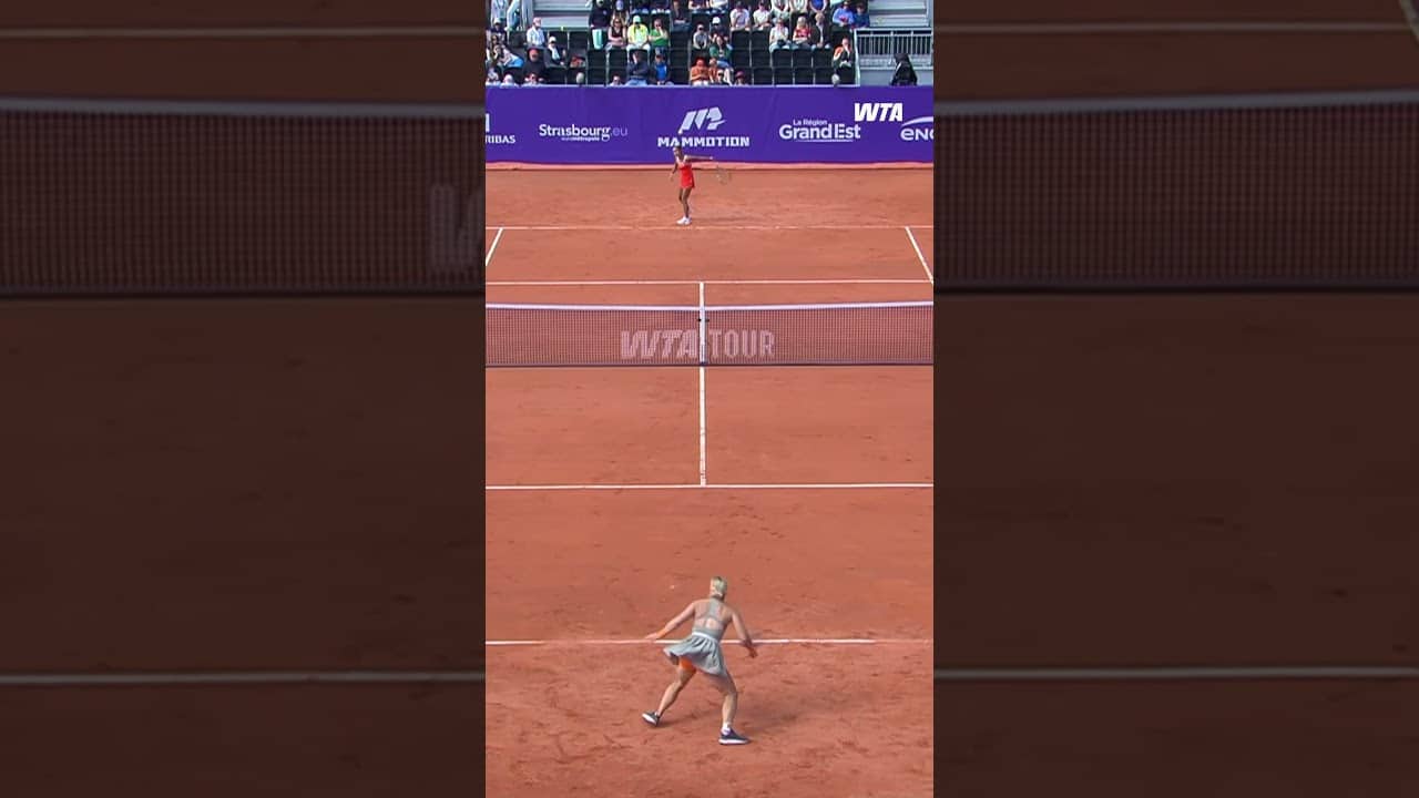 When the drop shot is on point from Leylah Fernandez 🔥 #wta #IS26 #tennis #hotshot
