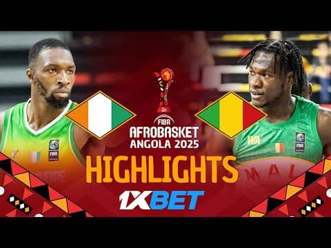 Côte d'Ivoire 🇨🇮 vs Mali 🇲🇱 | 1XBET Highlights | #AfroBasket 2025