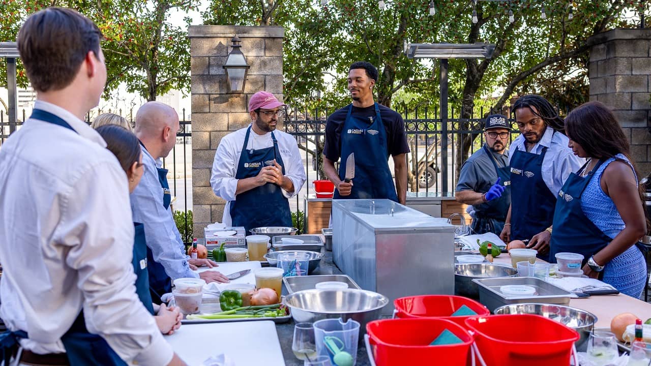 Trey Murphy III & Alon Shaya host cooking experience | New Orleans Pelicans