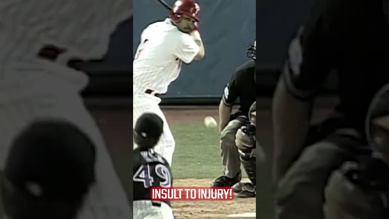 The most painful strikeout you'll ever see 🤧