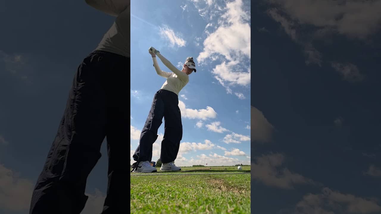 Wednesday morning repetitions. 🔁 Nelly Korda is locked in at Hazeltine. #TeamTaylorMade