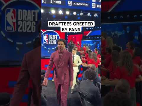 NBA Draftees greeted by fans 🤝