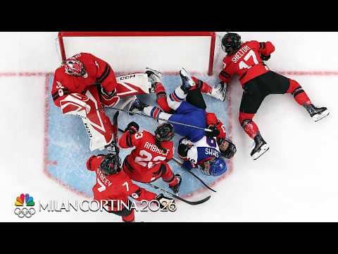 Team USA's Kirsten Simms awarded goal vs. Canada after review | Winter Olympics 2026 | NBC Sports