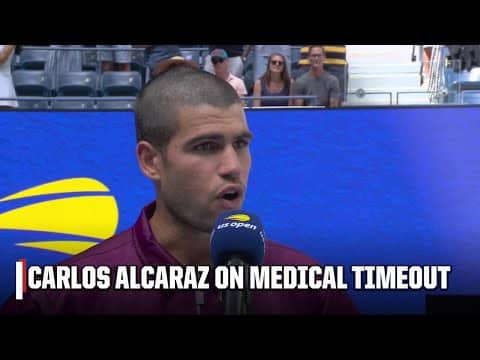 Carlos Alcaraz reassures medical timeout was temporary issue 🗣️ 'I'm feeling good!' | 2025 US Open