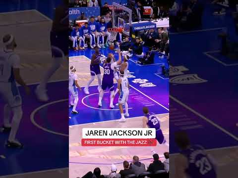 JJJ gets his first bucket for the Utah Jazz 🎶
