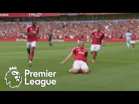 Chris Wood gets Nottingham Forest on the board v. Brentford | Premier League | NBC Sports