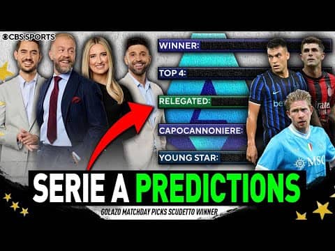 2025/26 Serie A SEASON PREDICTIONS | Napoli to go back-to-back? Milan dark horse? | Golazo Matchday