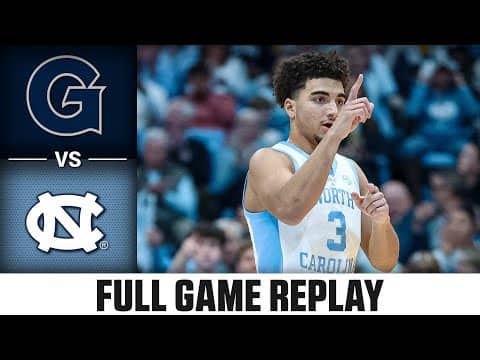 Georgetown Hoyas vs. North Carolina Tar Heels Full Match Replay | 2025 ACC Men's Basketball