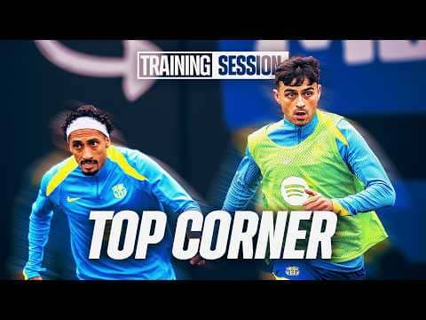 UNREAL TOP CORNER GOALS in FC Barcelona Training 🔵🔴⚽🔥