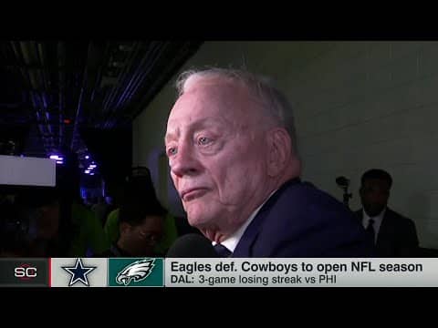 Jerry Jones reacts to Cowboys' loss to the Eagles in the season opener | SportsCenter