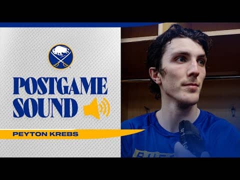 "Felt Good To Get That" | Peyton Krebs After Scoring In 3-1 Win Over New Jersey | Buffalo Sabres