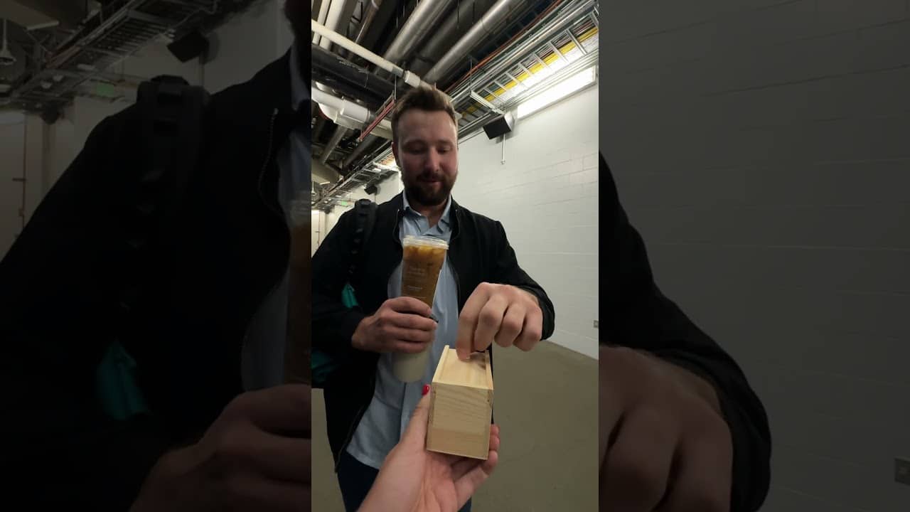 no one is safe from the spider box 😂 🕷️ #spiderbox #prank #mariners #jumpscare #mlb