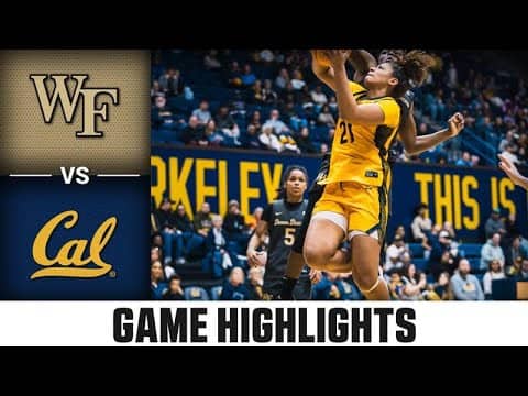 Wake Forest vs. Cal Game Highlights | 2025-26 ACC Women's Basketball