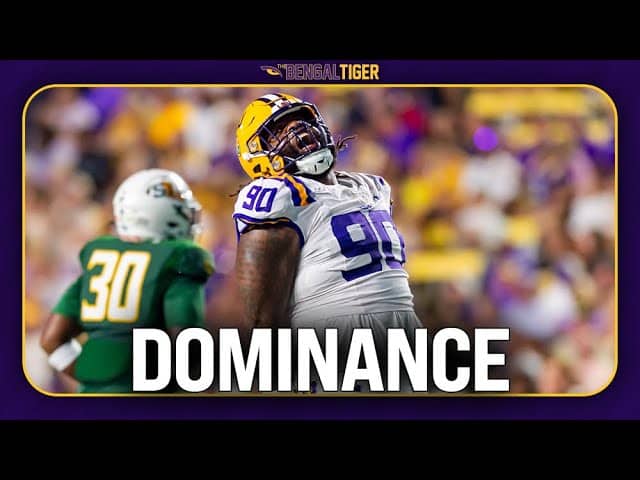REACTION: LSU dominates Southeastern LA, improves to 4-0.