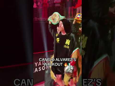 Canelo’s walkout 🔥 #CaneloCrawford
