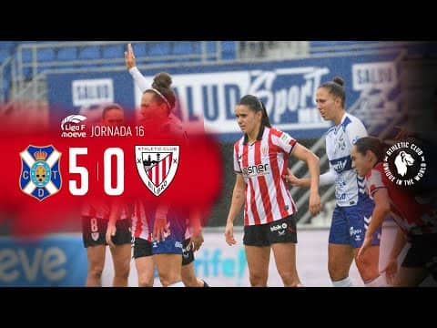 RESUMEN I CD Tenerife 5-0 Athletic Club | Liga F 2025-26 MD16