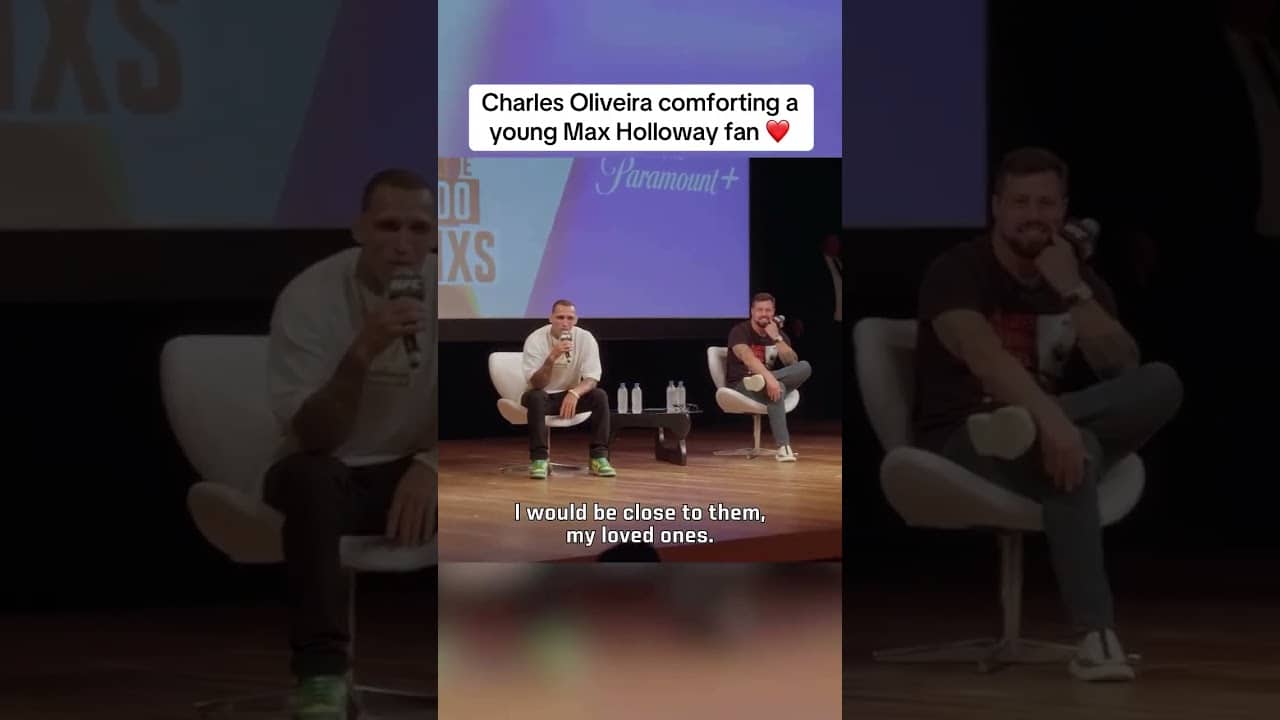Charles Oliveira is incredible for this 🤝 (via @UFC/TT)