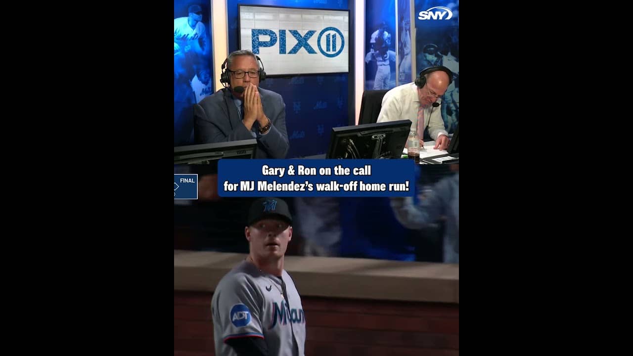 "MJ MELENDEZ WITH A WALK-OFF TWO-RUN HOMER!" Gary & Ron on the call for MJ Melendez's walk-off HR 🎙