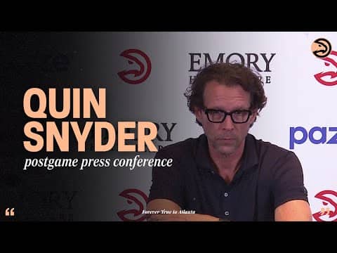 Hawks vs. Celtics Postgame Press Conference: Quin Snyder