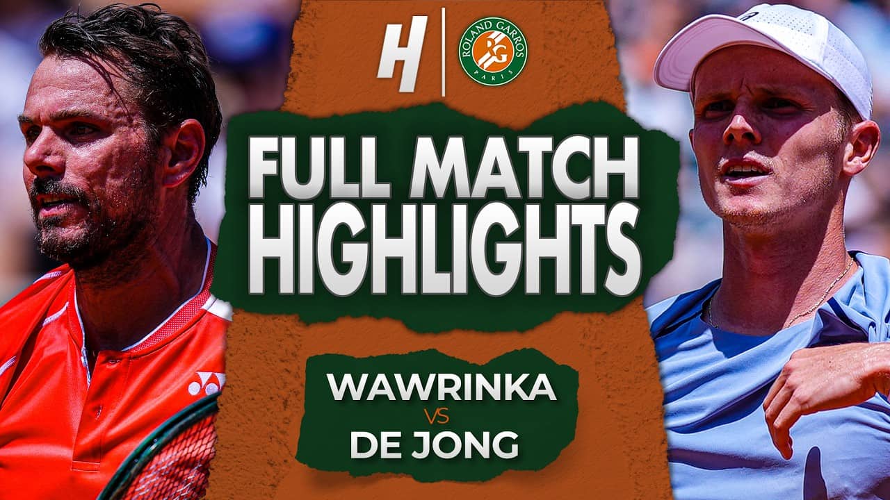 Stan Wawrinka vs Jesper De Jong - FULL Match Highlights | Roland Garros 2026