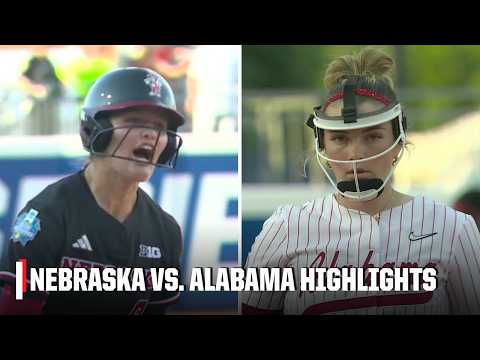Nebraska Cornhuskers vs. Alabama Crimson Tide | Full Game Highlights | Women’s College World Series