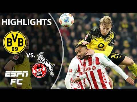 STOPPAGE-TIME WINNER 😱 Borussia Dortmund vs. FC Cologne | Bundesliga Highlights | ESPN FC