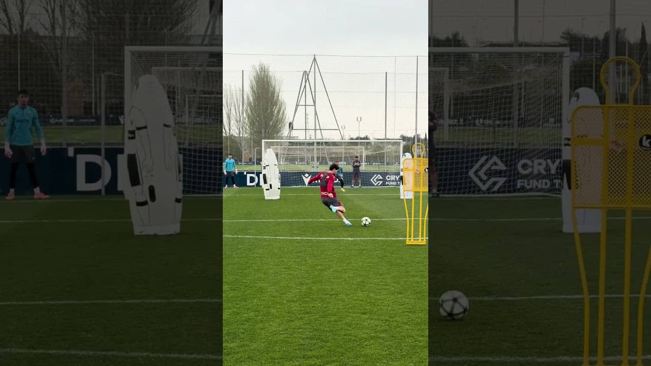 Los goles de esta mañana en el entrenamiento