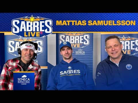 Mattias Samuelsson Talks Playing With Rasmus Dahlin And First Game With A New GM | Buffalo Sabres