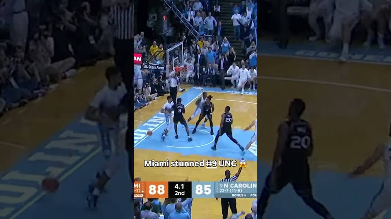 What an ending π #miamihurricanes #accbasketball #collegebasketball