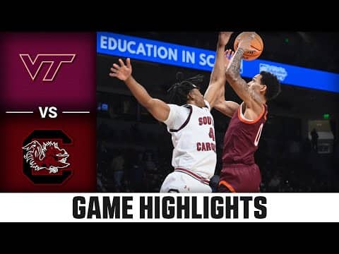 Virginia Tech vs. South Carolina Game Highlights | 2025-26 ACC Men's Basketball
