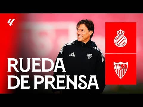 Rueda de prensa de Matías Almeyda #EspanyolSevilla | 📡 EN DIRECTO