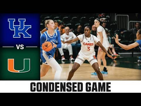 Kentucky vs. Miami Condensed Game | 2025-26 ACC Women's Basketball