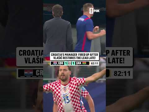 Zlatko Dalić loved seeing his Croatian side retake the lead 🇭🇷