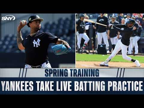 Aaron Judge, Jazz Chisholm, Paul Goldschmidt and others take live BP | Yankees Spring Training