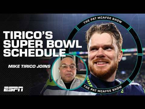 Mike Tirico is waking up in the middle of the night before the Super Bowl!? | The Pat McAfee Show