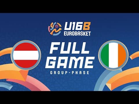 LIVE - Austria v Ireland | FIBA U16 Women's EuroBasket 2025 - Division B | Group Phase